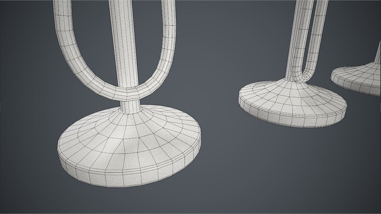 Crowd Control Stanchions PBR Game Ready Low-poly 3D model_14