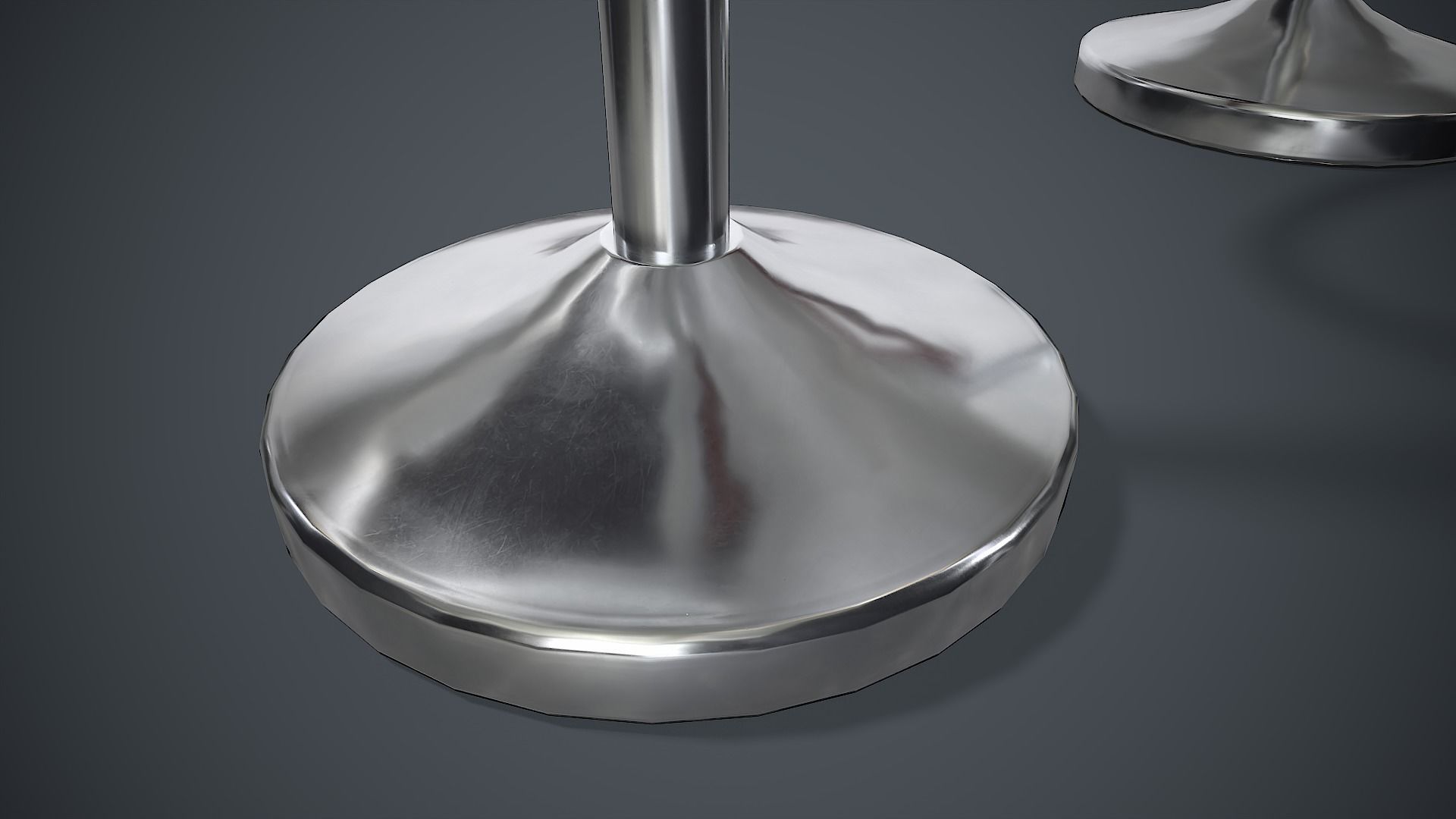 Crowd Control Stanchions PBR Game Ready Low-poly 3D model_5