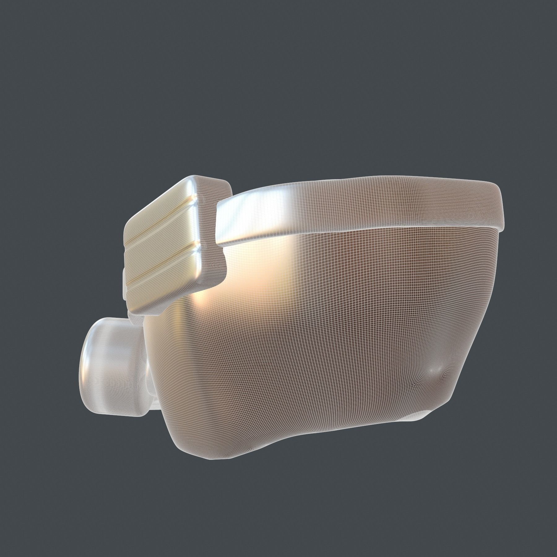 helmet high poly sculpt 3d printable 3D model_7