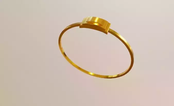 Stairway Gold Ring 15 - Anel escada