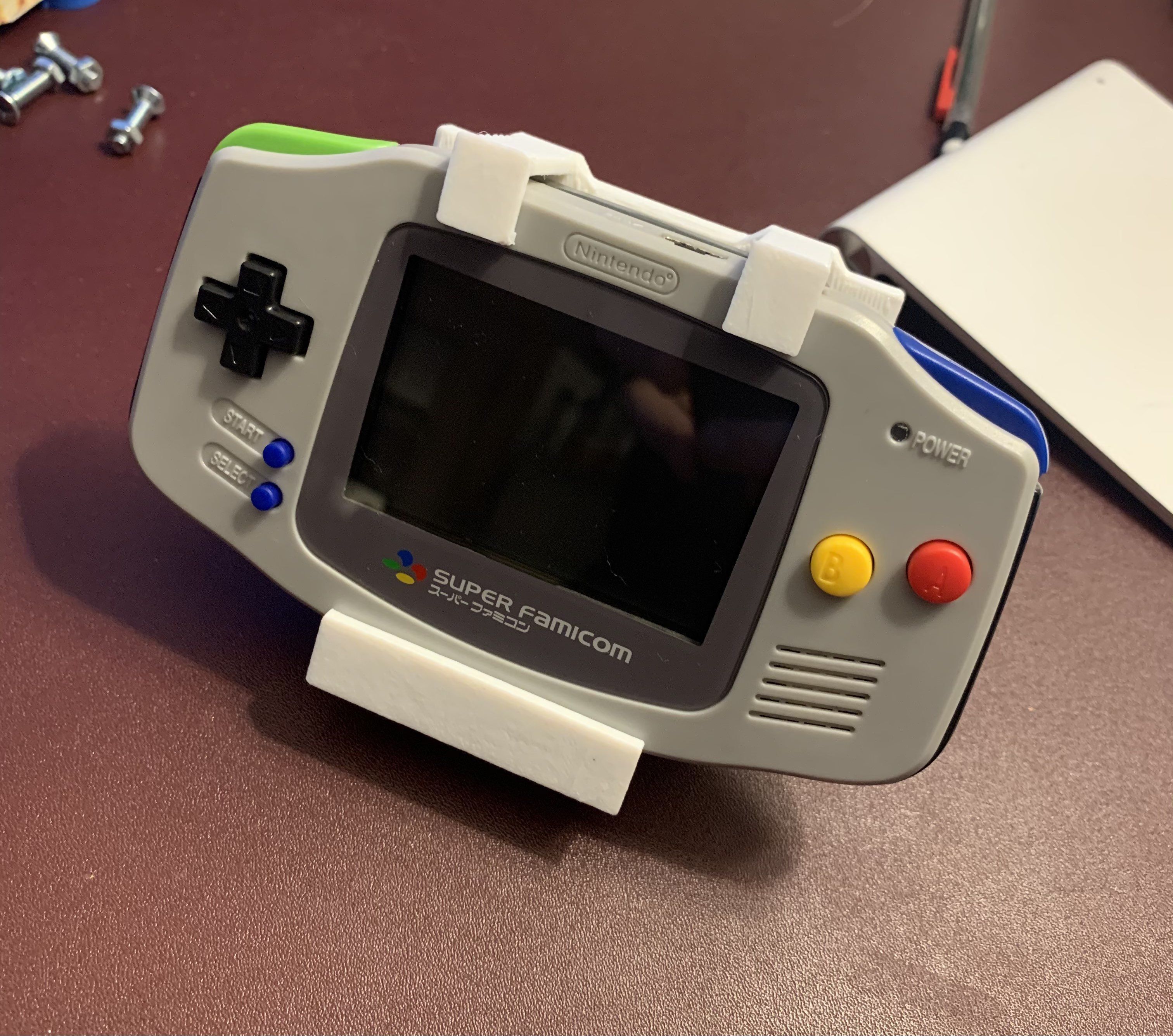 Gameboy Advance Stand 3D print model_5