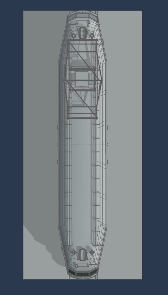 Geta 76 Tram Low-poly 3D model_5