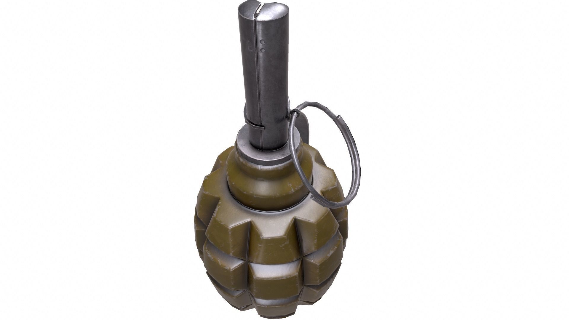 F1 grenade Game ready Low-poly 3D model_4