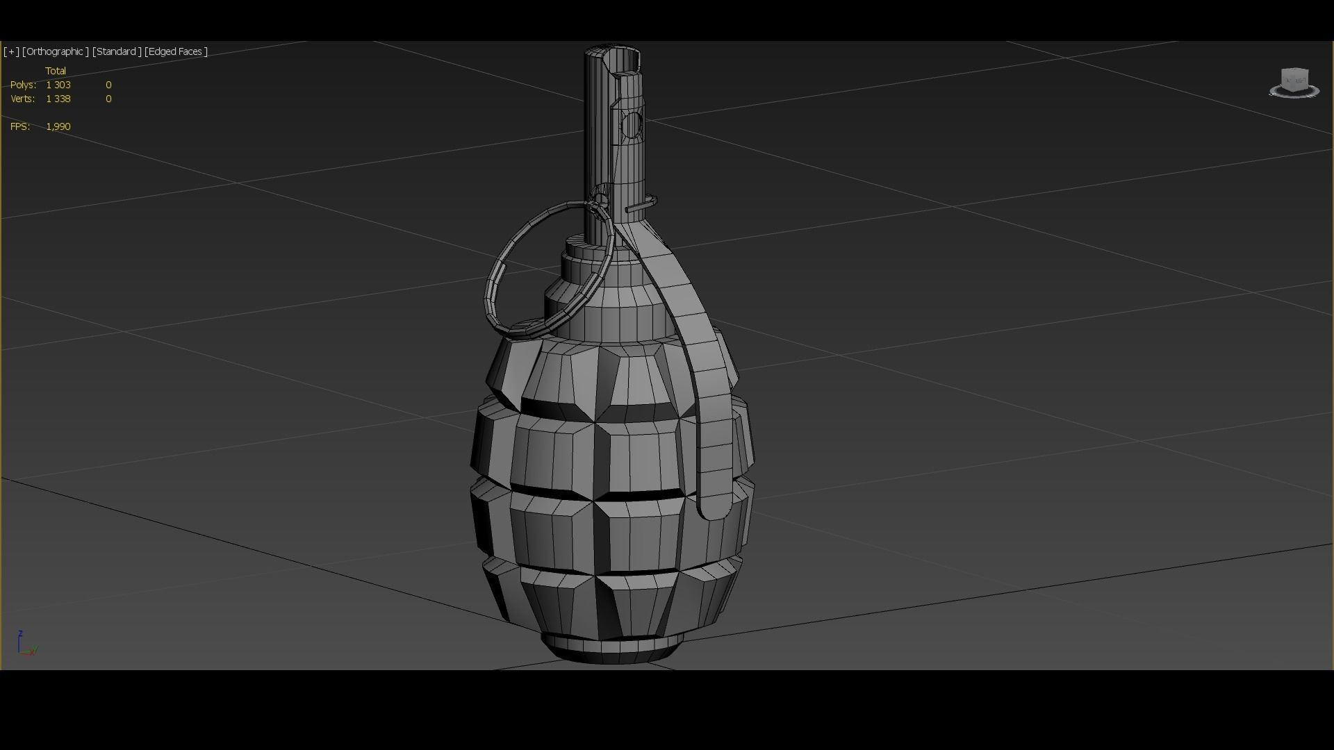 F1 grenade Game ready Low-poly 3D model_6