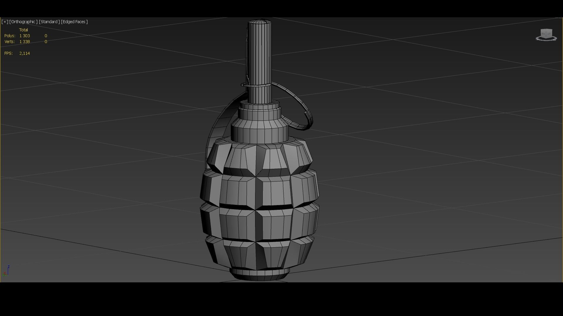 F1 grenade Game ready Low-poly 3D model_7