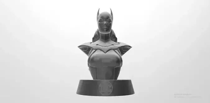 Batgirl Bust 3D print model