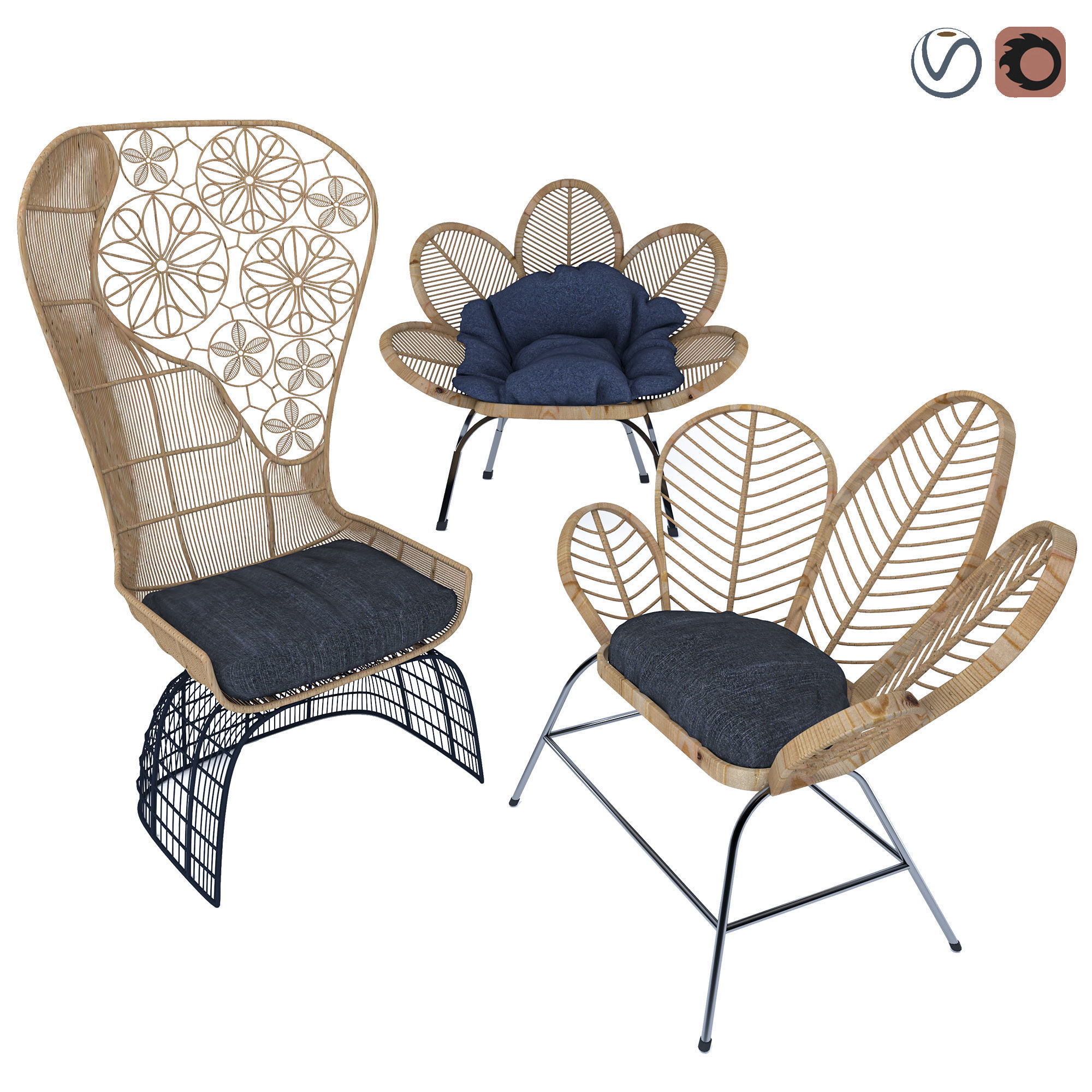 Wooden garden chair