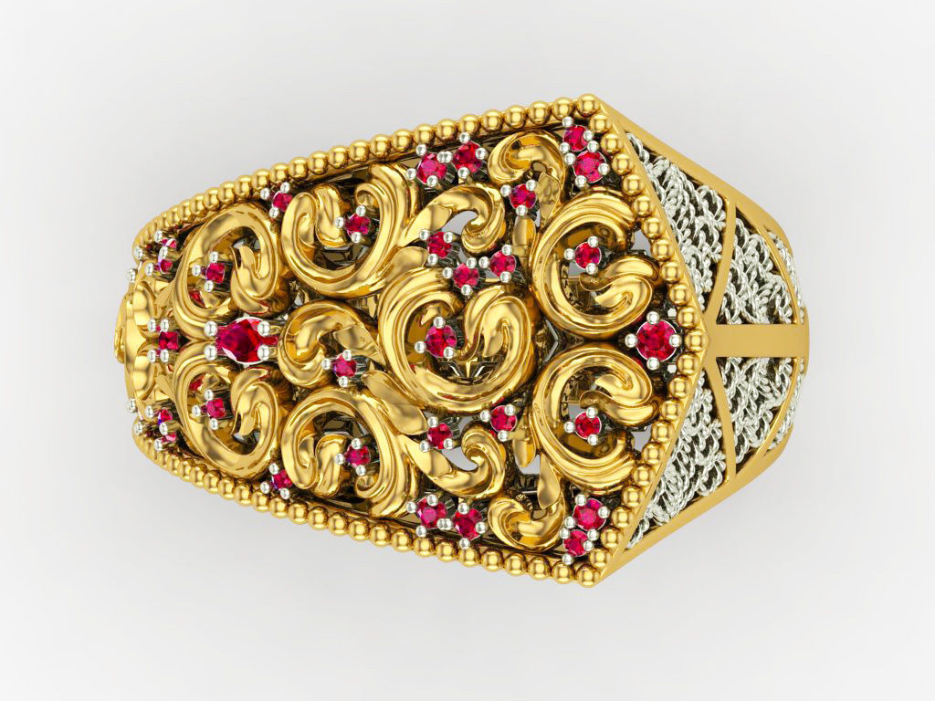 Unisex Ring 2 3D print model_4