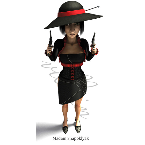 Madam Shapoklyak 3D model_1