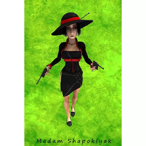 Madam Shapoklyak 3D model_0