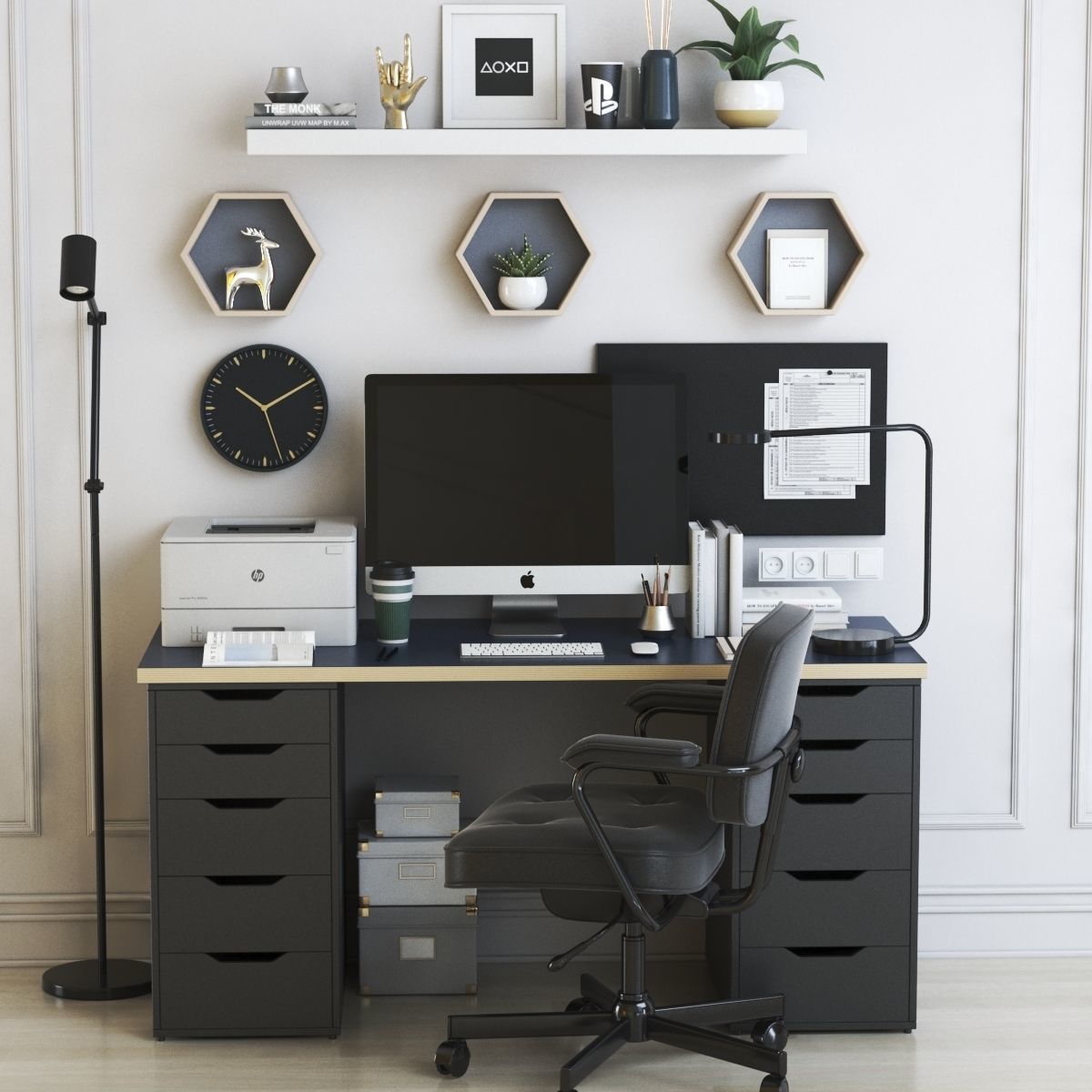 Office workplace 42 3D model_3