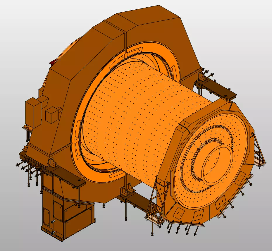 BallMill-Polysius 7-9m dia x 12-4m 3D model_0