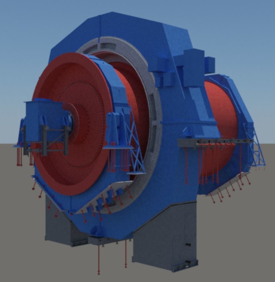BallMill-Polysius 7-9m dia x 12-4m 3D model_4