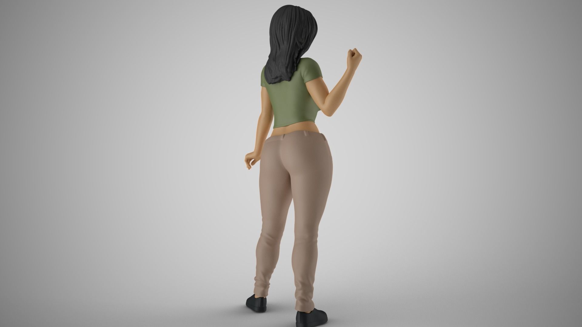 Angry Woman 3D print model_6