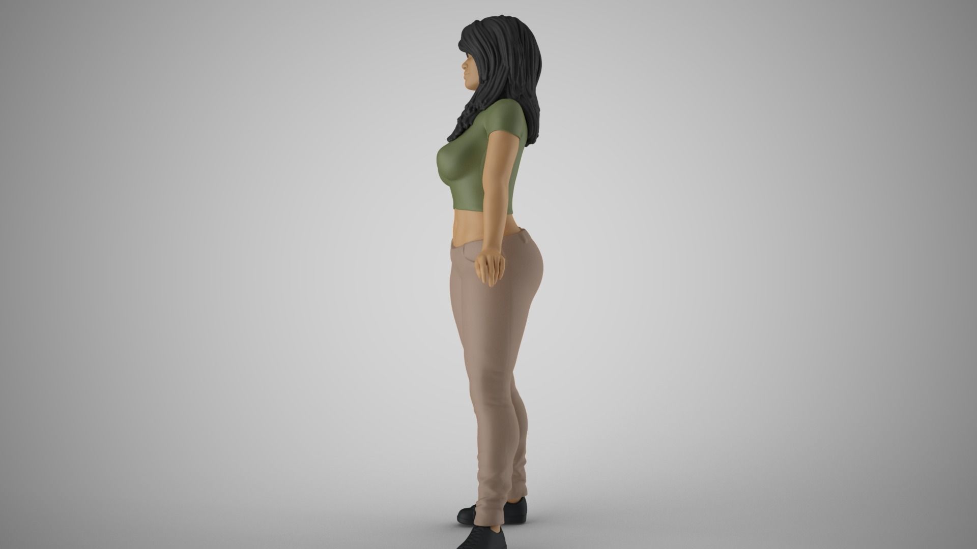 Angry Woman 3D print model_9