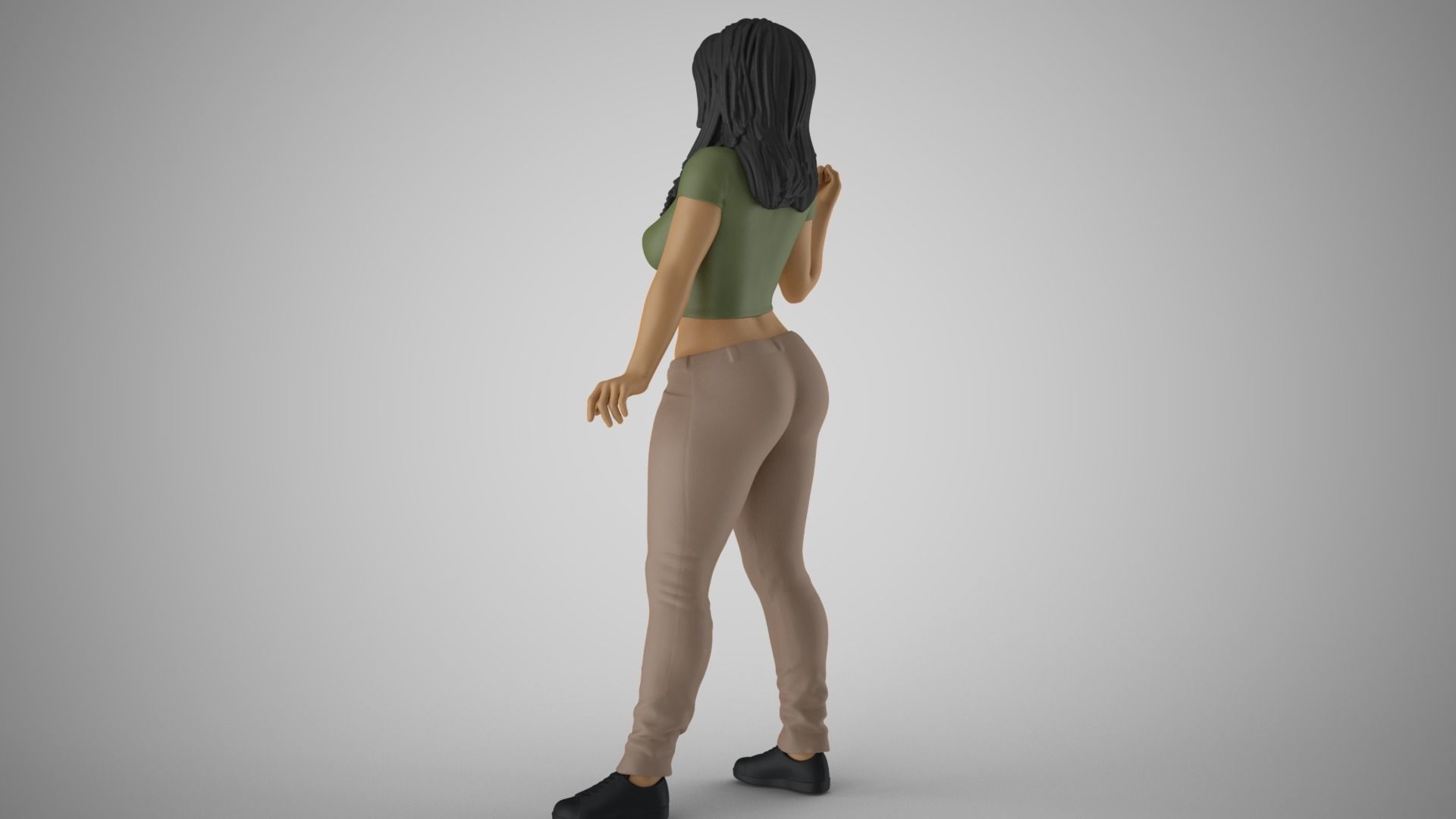 Angry Woman 3D print model_8