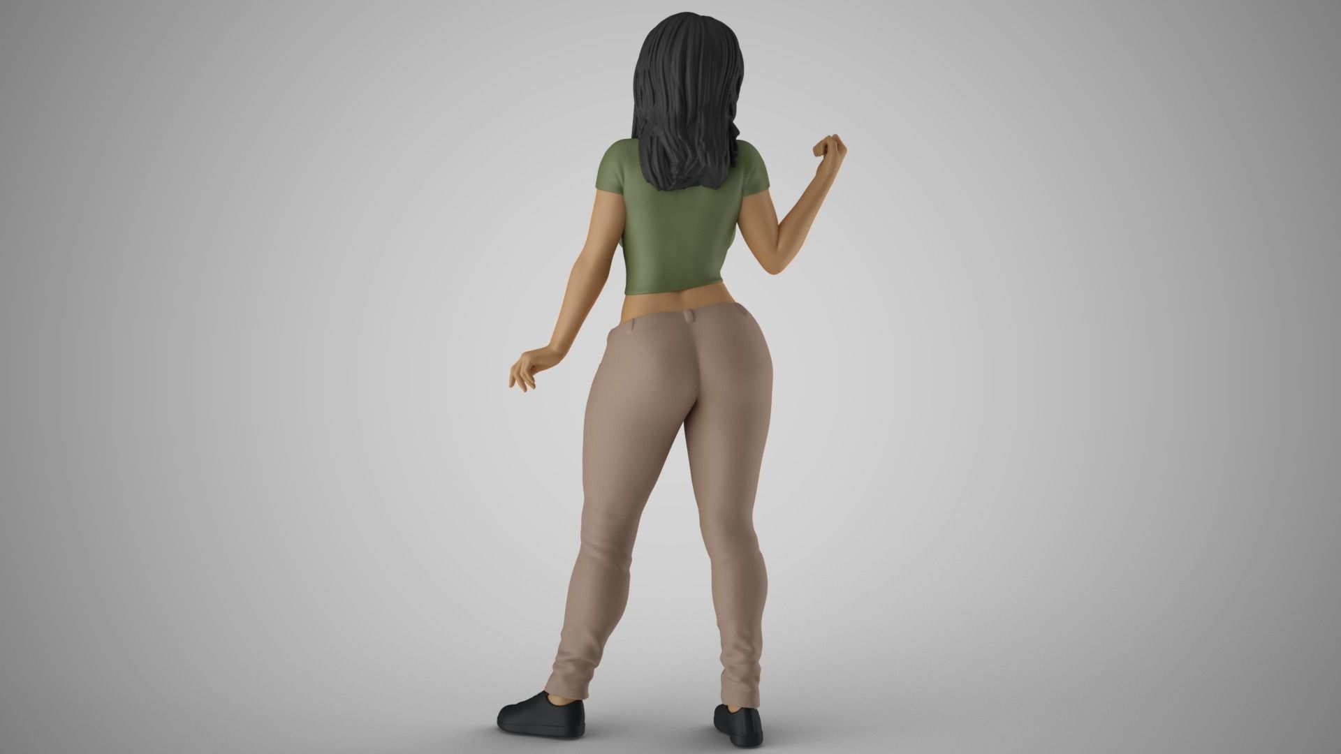 Angry Woman 3D print model_7