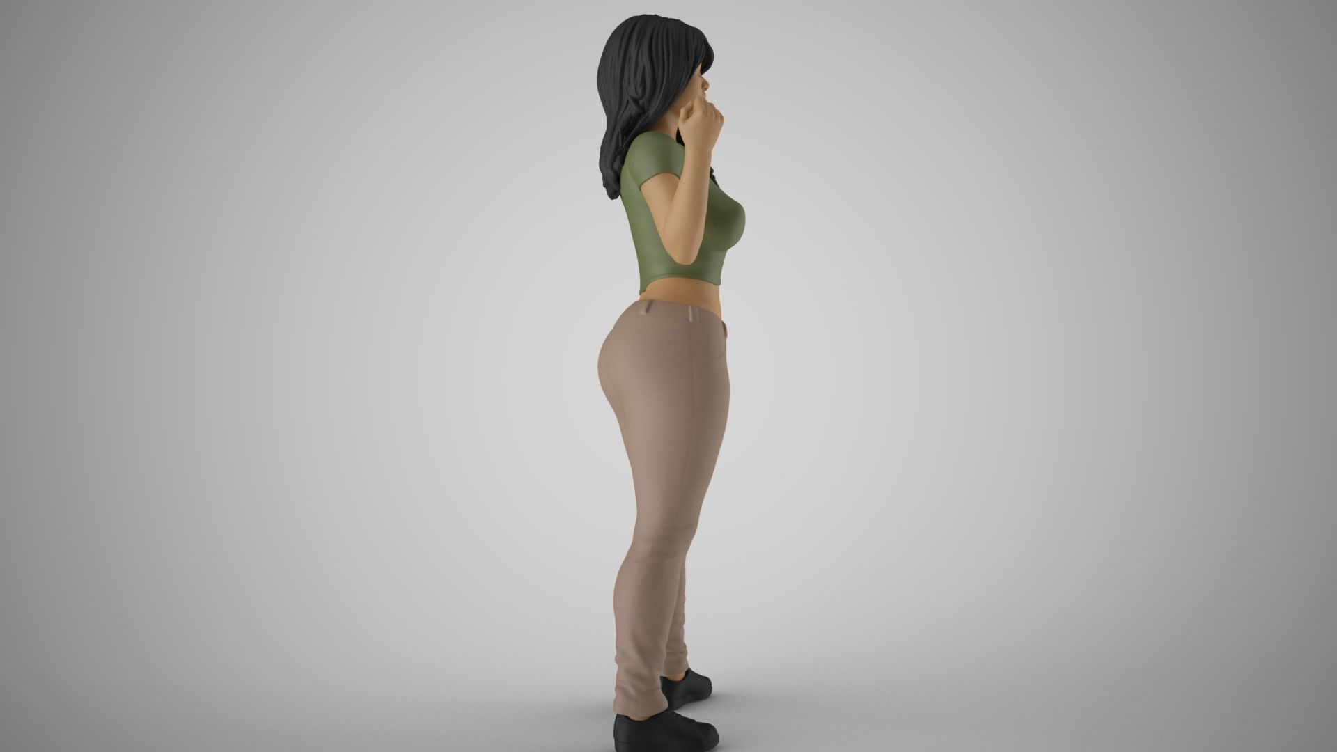 Angry Woman 3D print model_5