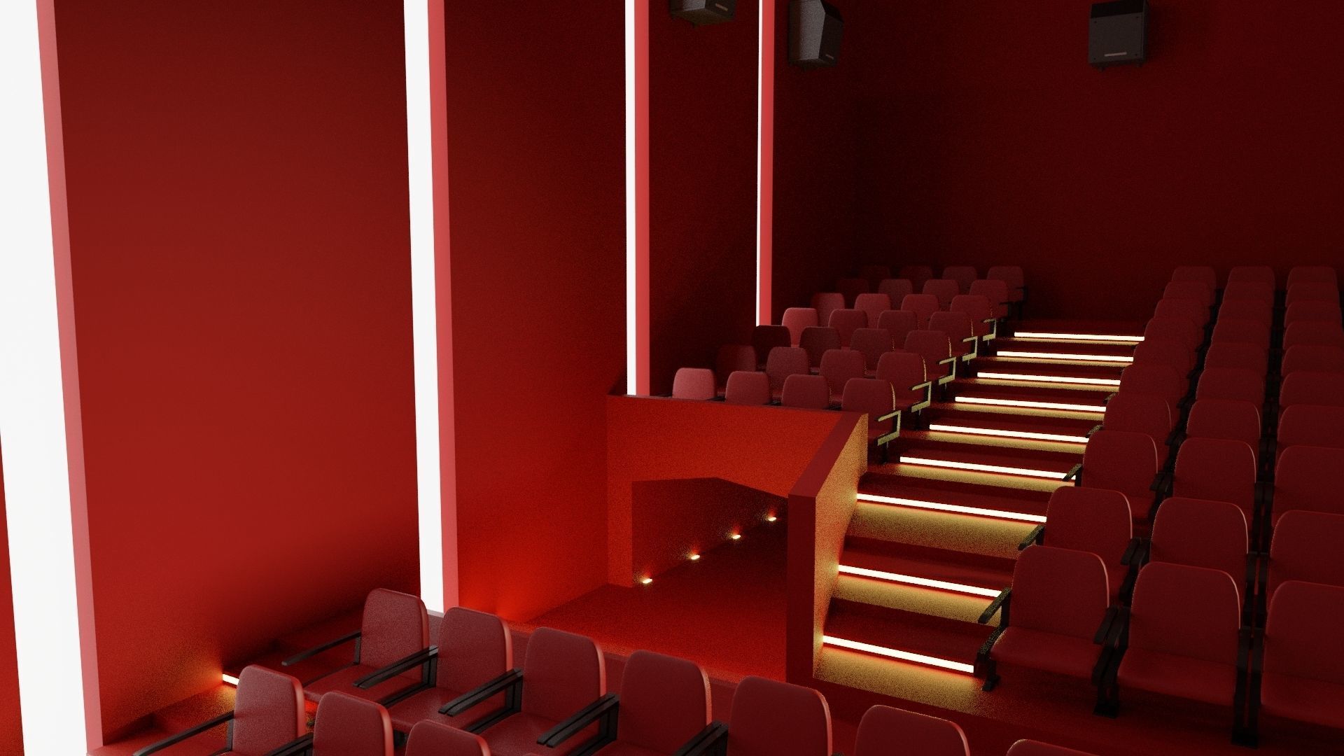 2 Movie Theater 3D Model Collection_6