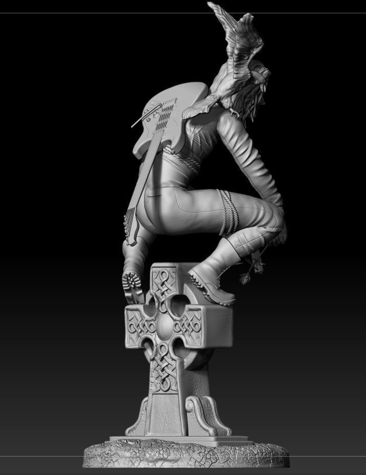 The Crow 3d model ready for 3d Printing 3D print model_5