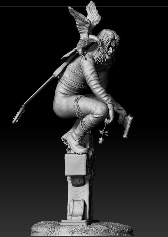 The Crow 3d model ready for 3d Printing 3D print model_4