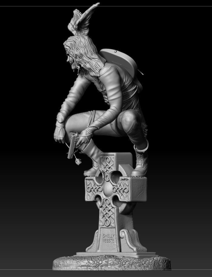 The Crow 3d model ready for 3d Printing 3D print model_7