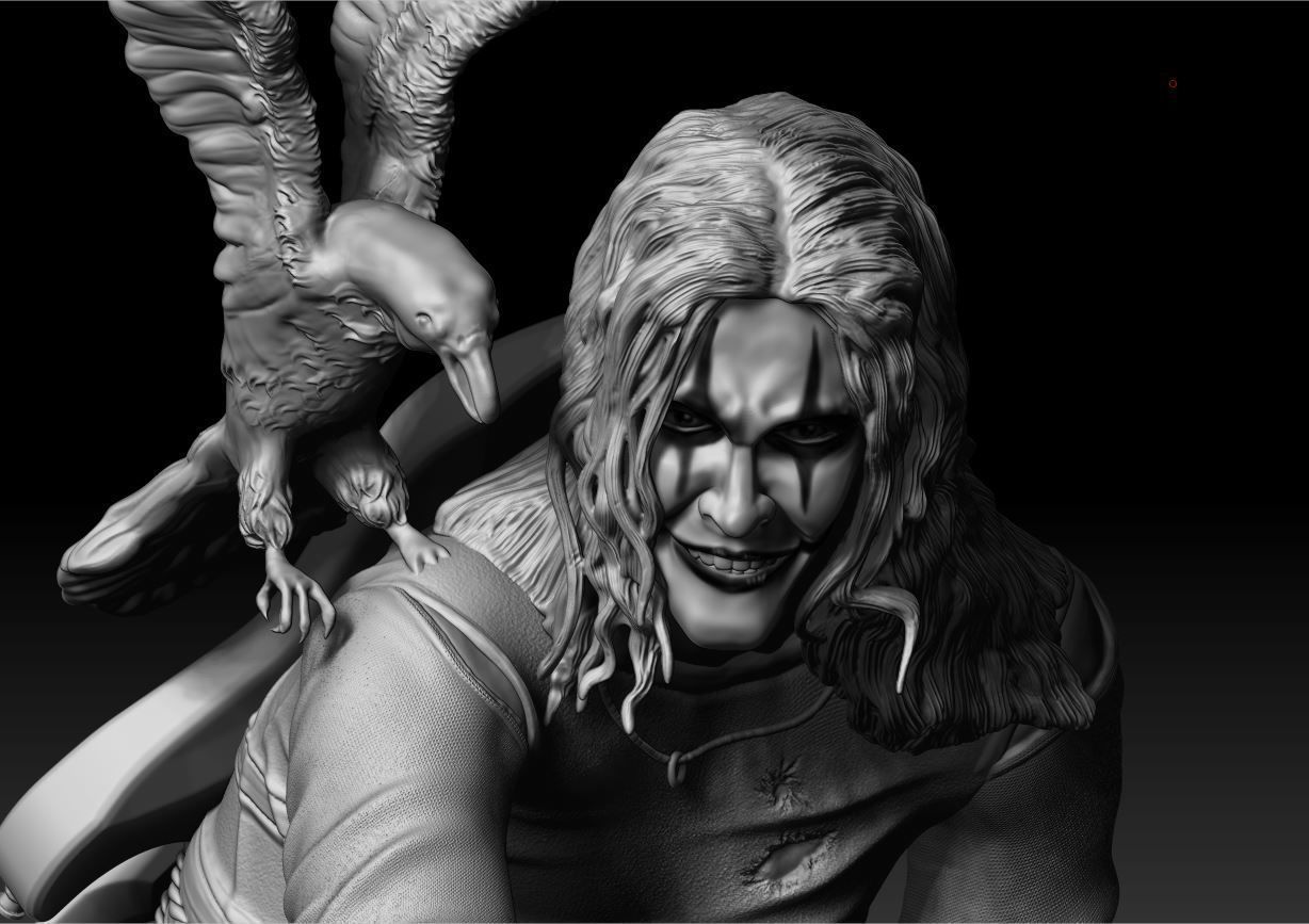 The Crow 3d model ready for 3d Printing 3D print model_3