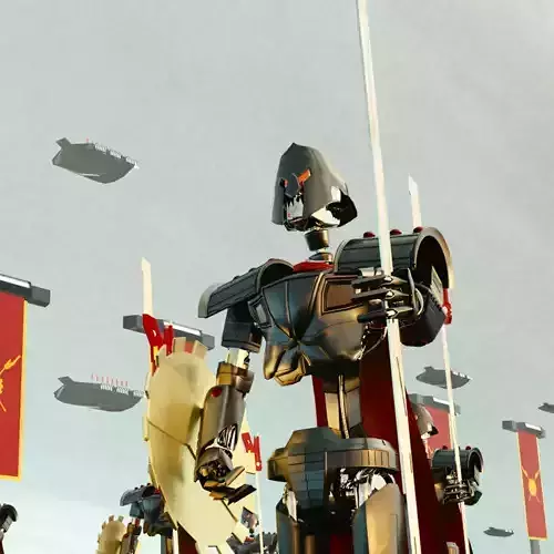 Spartan Robot 3D Sci-Fi more Bonus 3D model