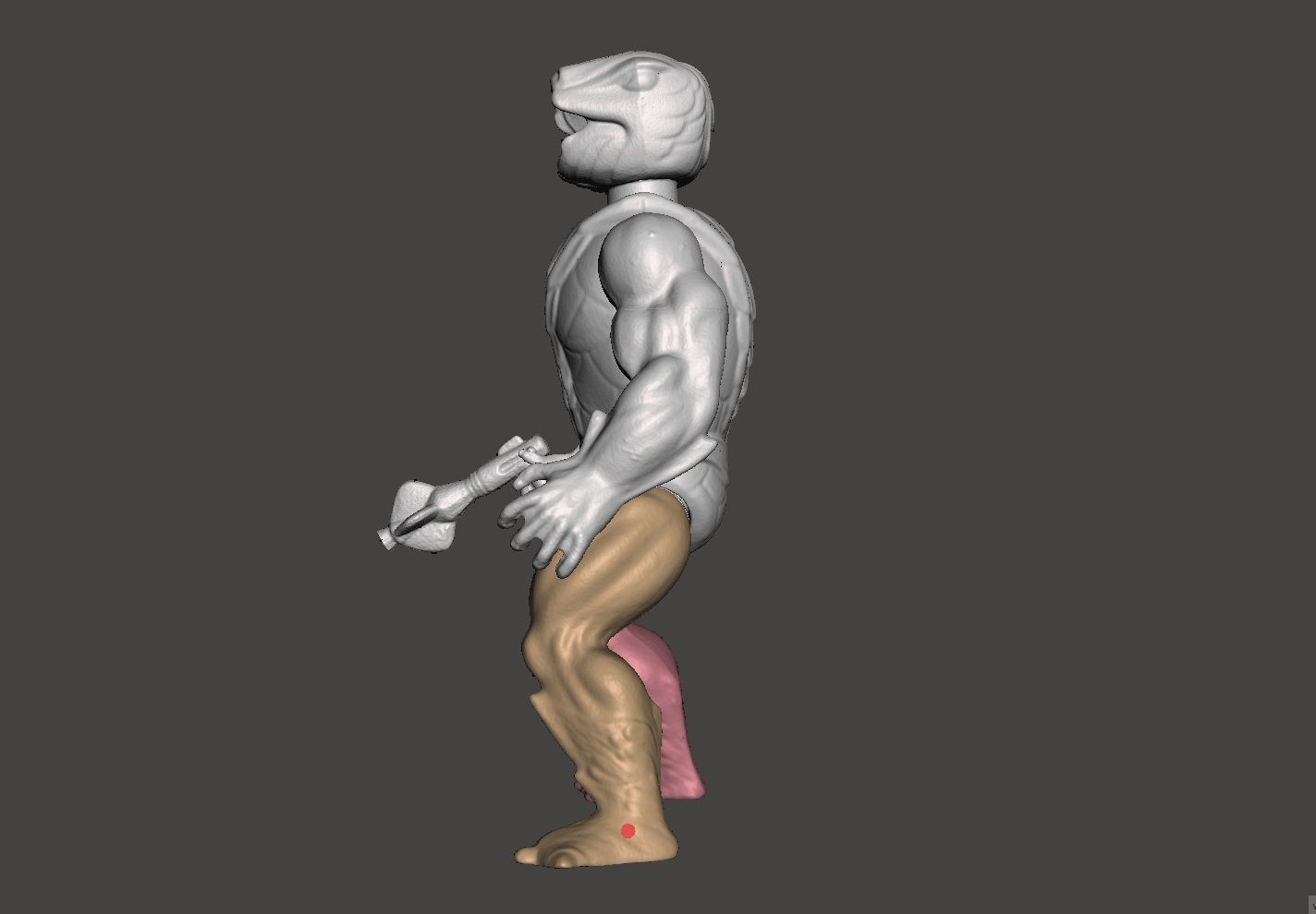 Kobran Khan Motu Style Vintage Action Figure Complete 3D print model_4