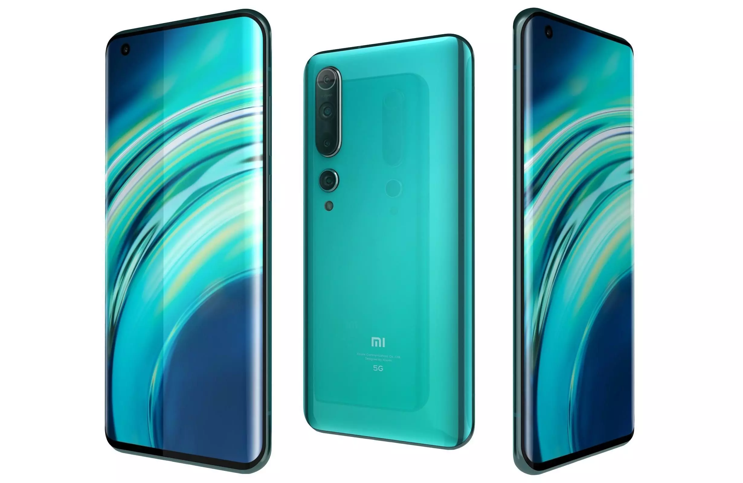 Xiaomi Mi 10 Coral Green 3D model_0