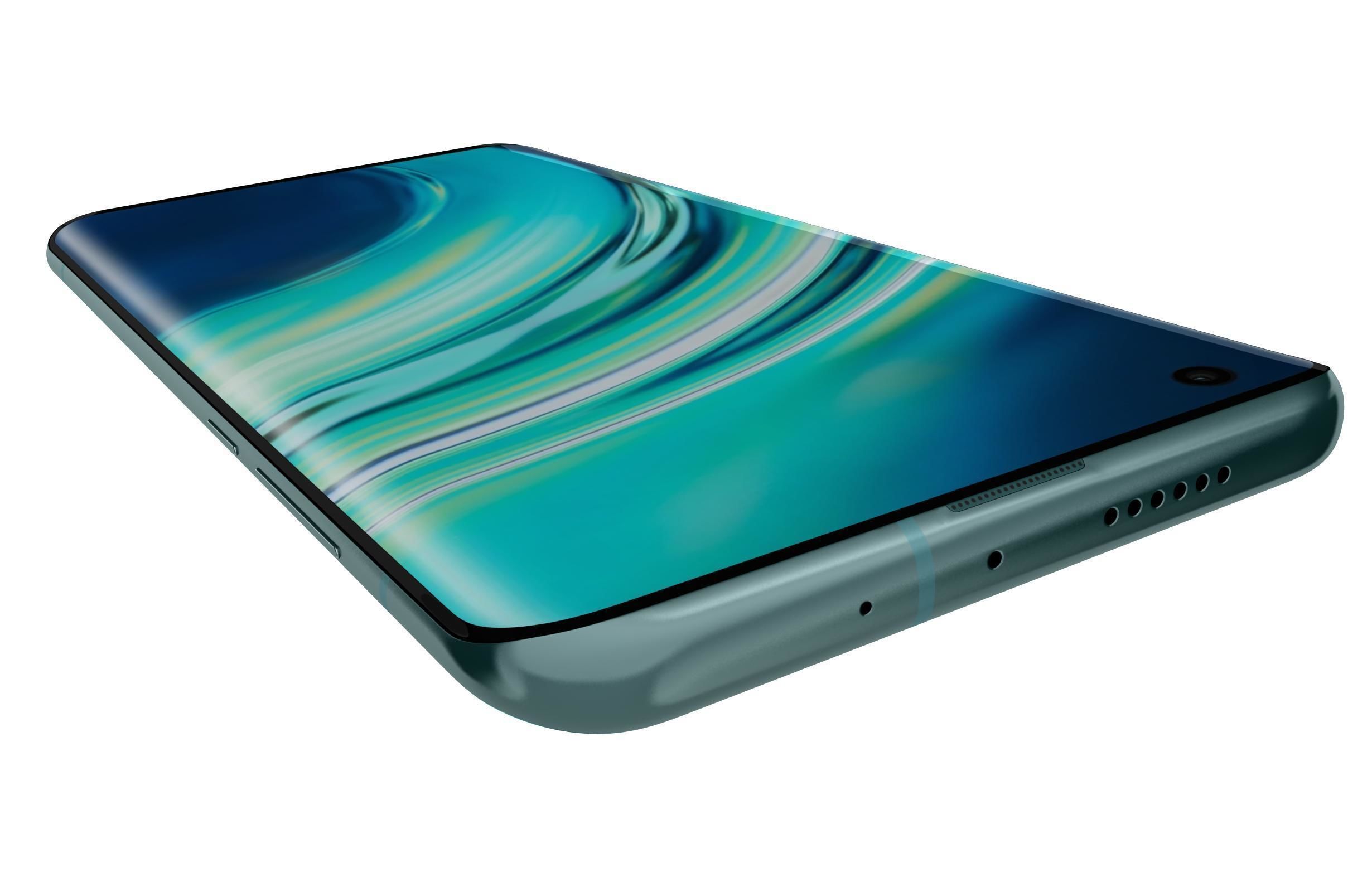 Xiaomi Mi 10 Coral Green 3D model_13