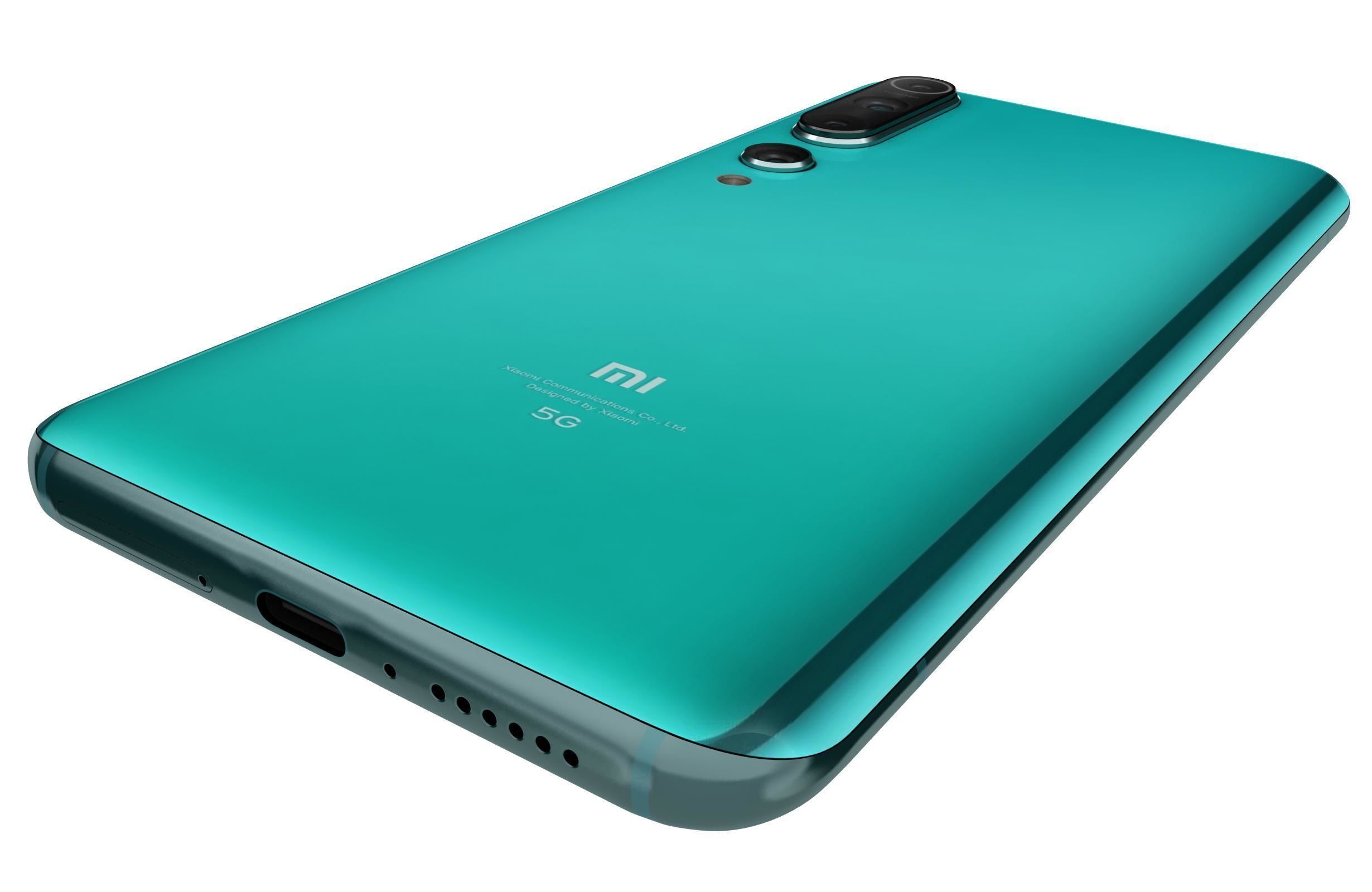 Xiaomi Mi 10 Coral Green 3D model_14