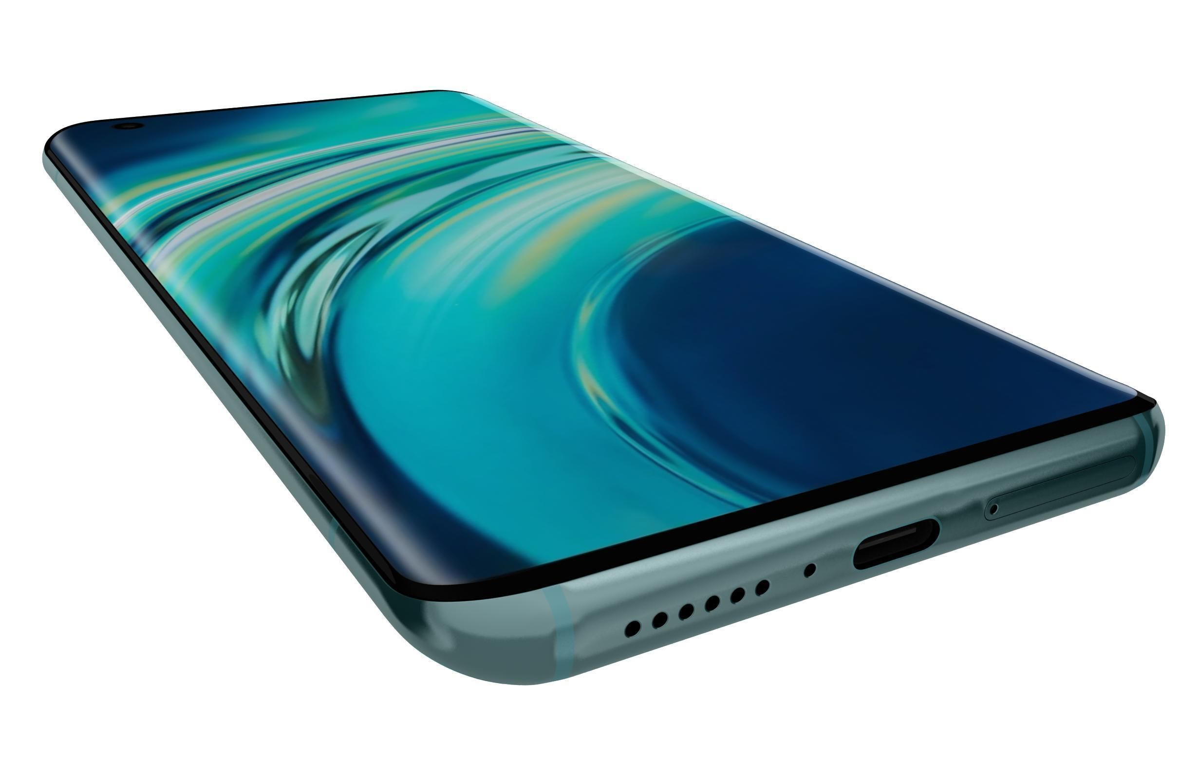 Xiaomi Mi 10 Coral Green 3D model_12