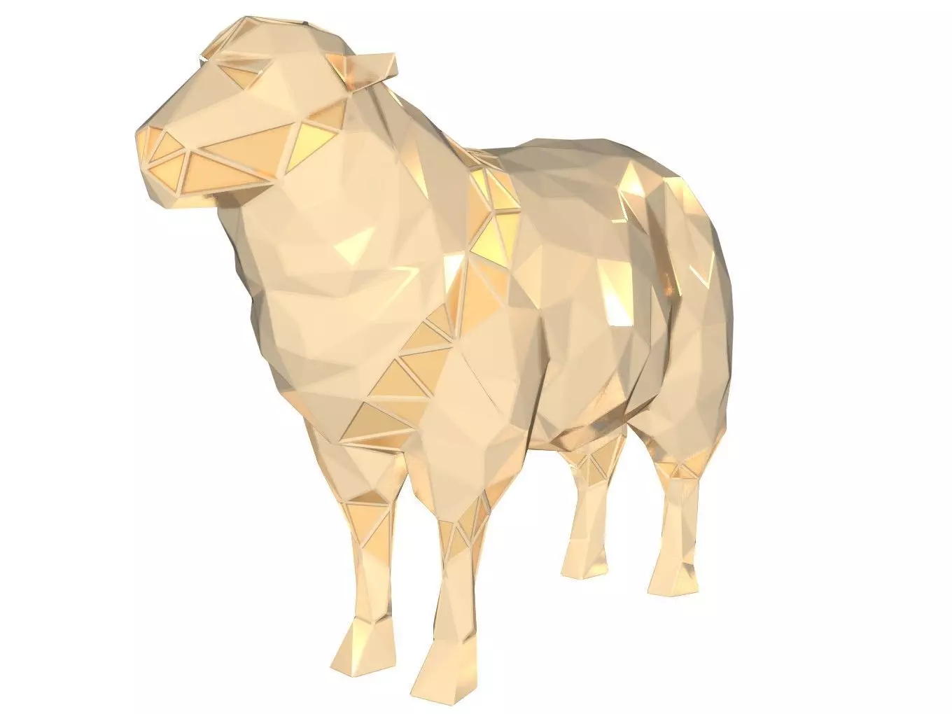 Polygonal Sheep Parametric 3D print model