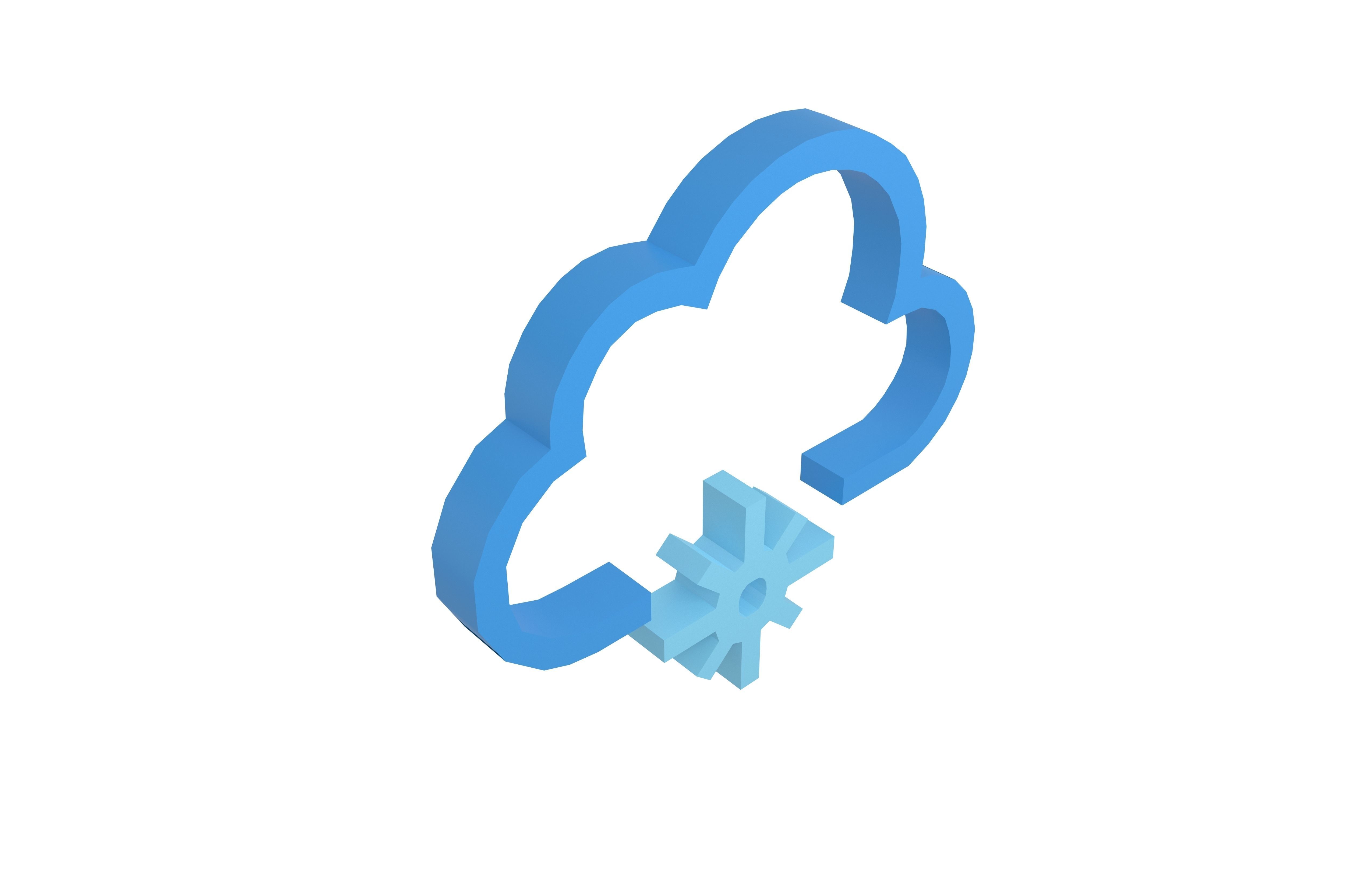 Weather Symbol v12 004 Low-poly 3D model_3