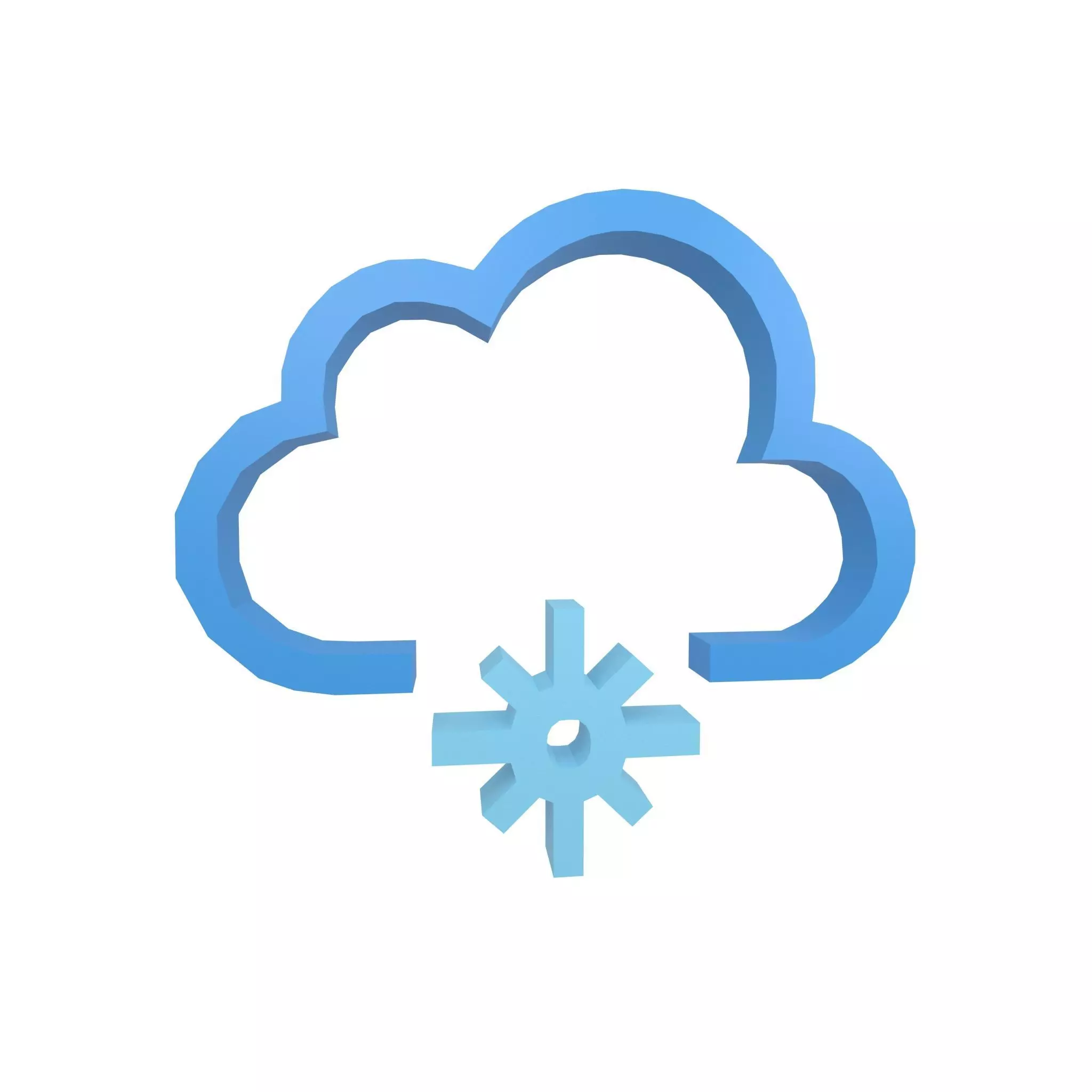 Weather Symbol v12 004 Low-poly 3D model_0