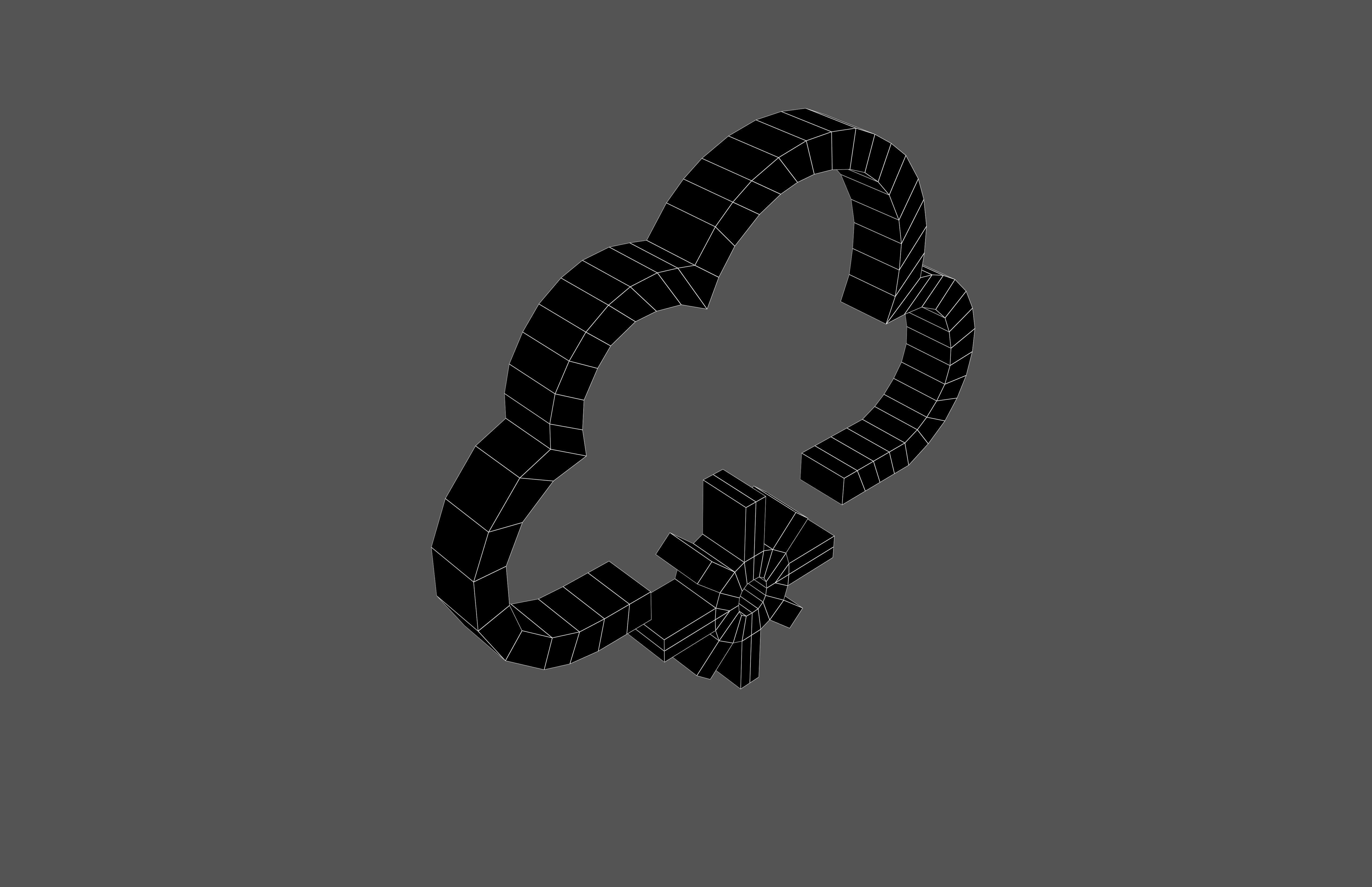 Weather Symbol v12 004 Low-poly 3D model_7