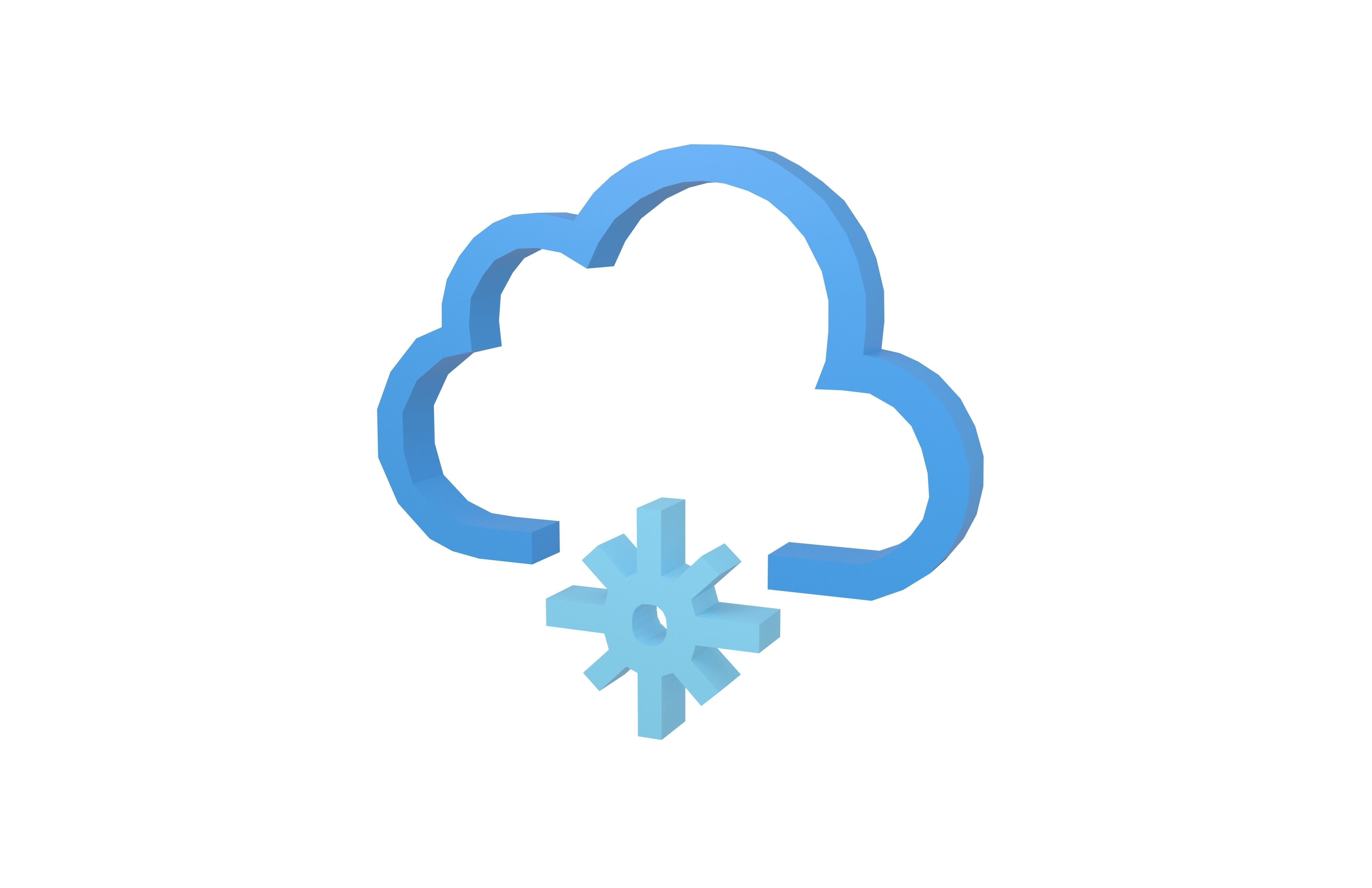 Weather Symbol v12 004 Low-poly 3D model_2