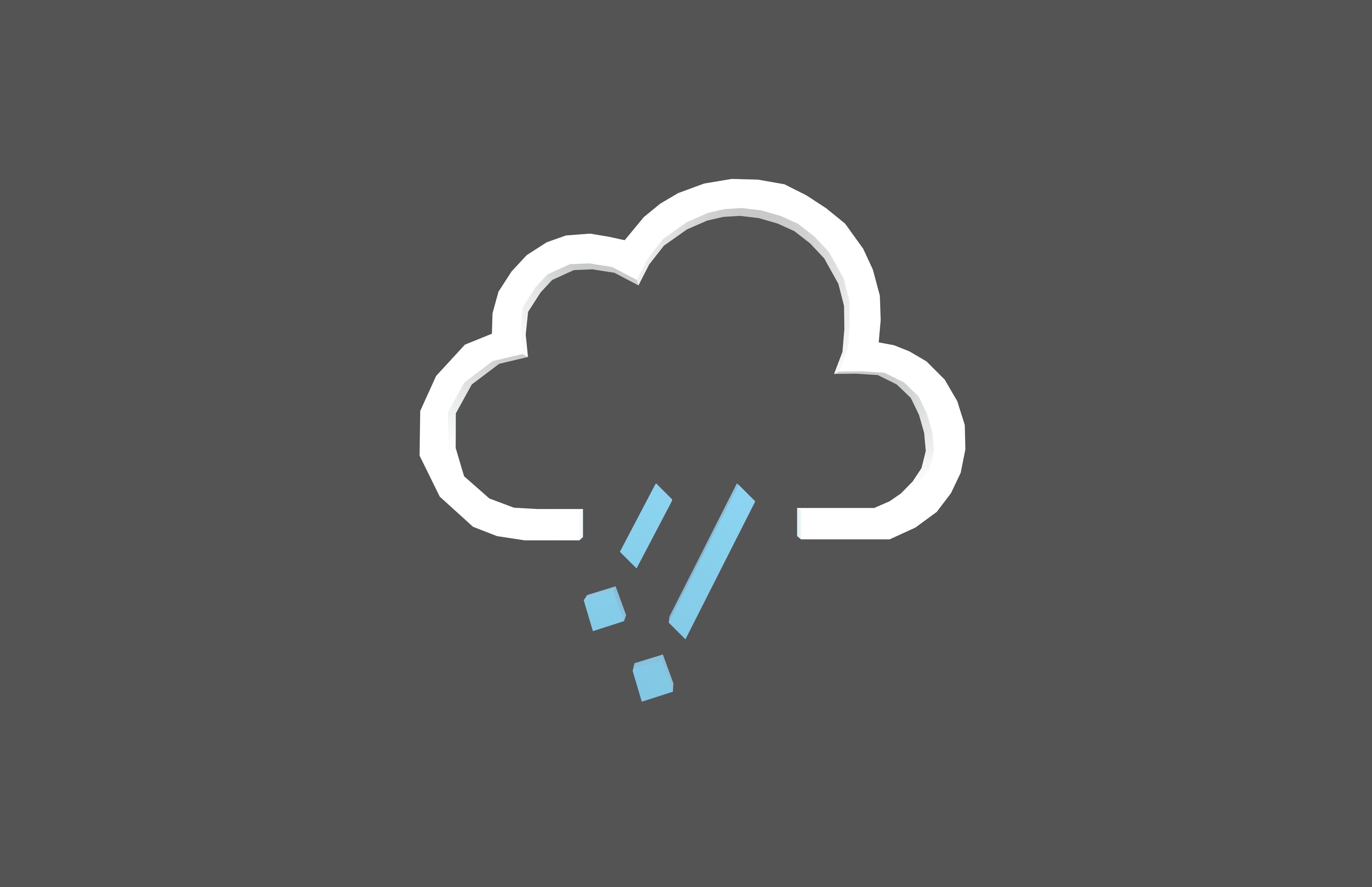 Weather Symbol v13 001 Low-poly 3D model_1