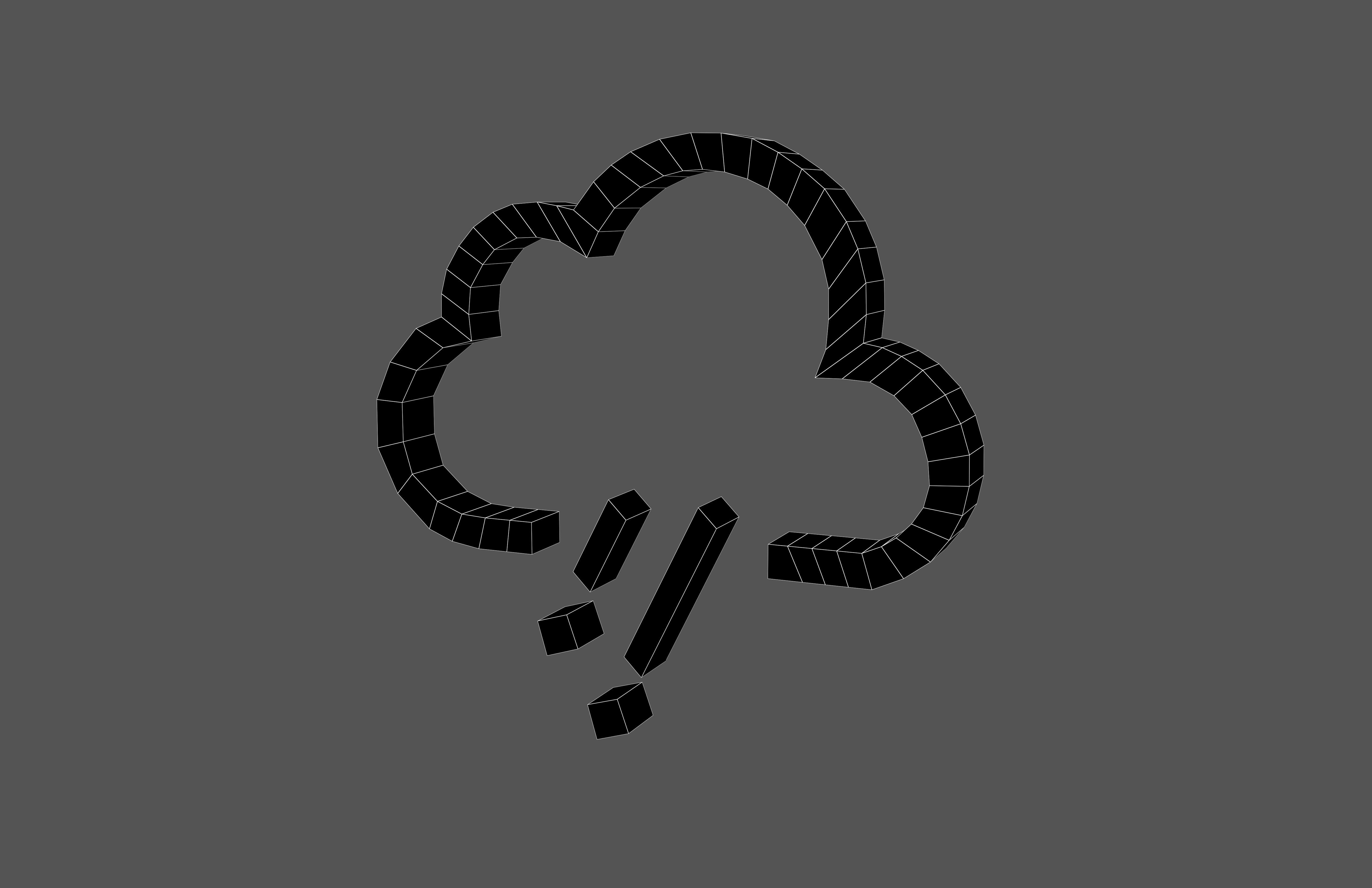 Weather Symbol v13 001 Low-poly 3D model_6