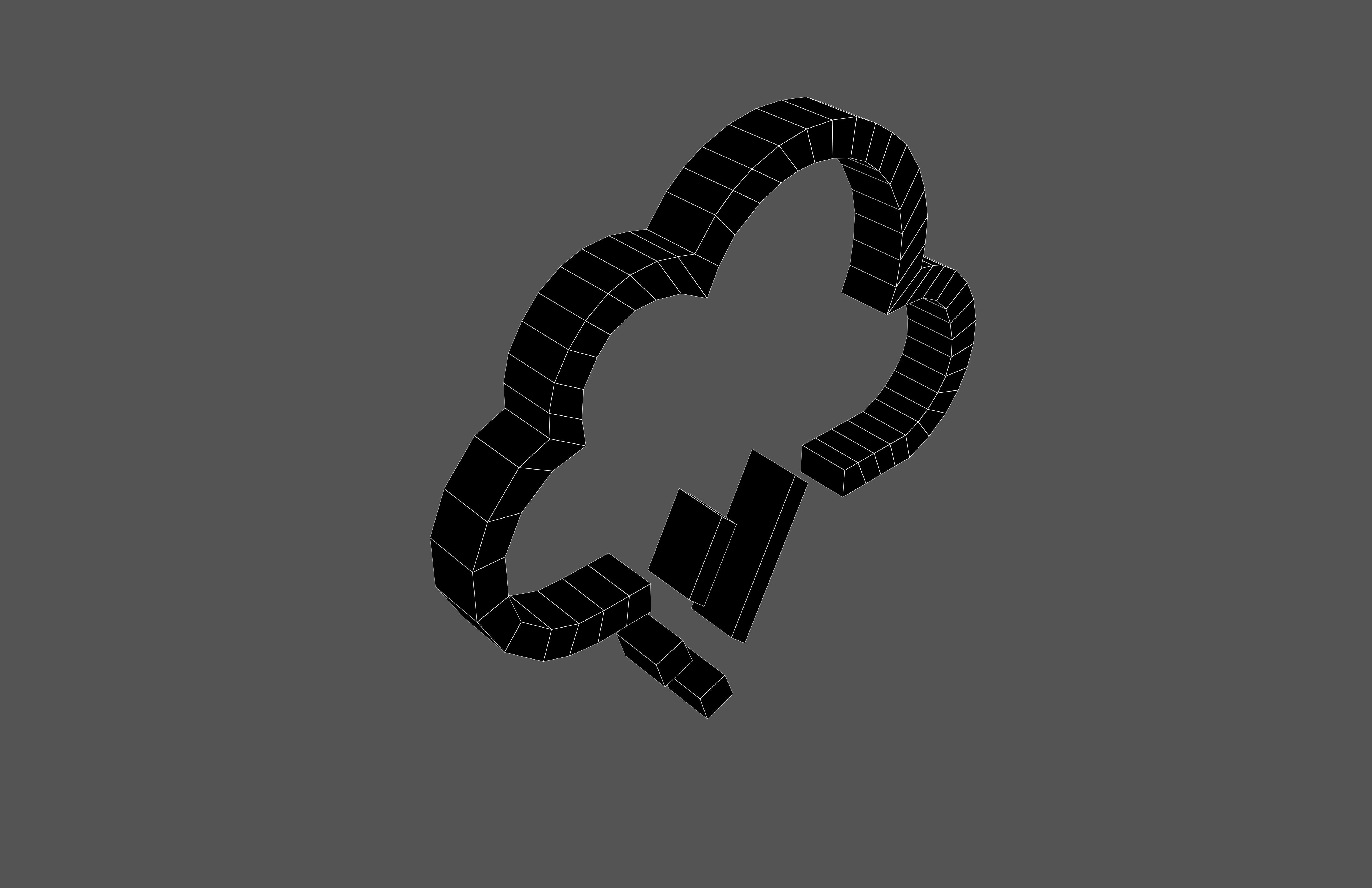 Weather Symbol v13 001 Low-poly 3D model_7