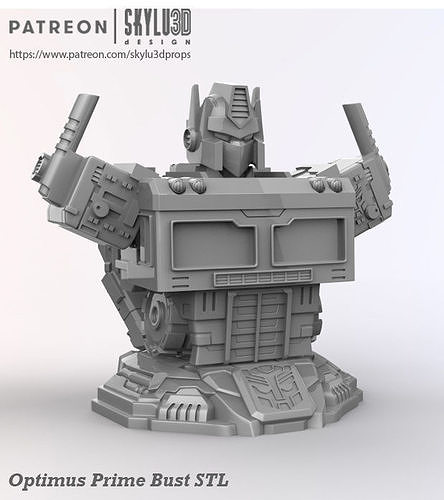 Optimus Prime 5 inch Bust - War For Cybertron 3D print model