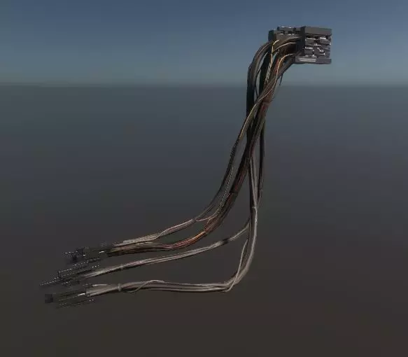 GameReady Cable 01 Low-poly 3D model