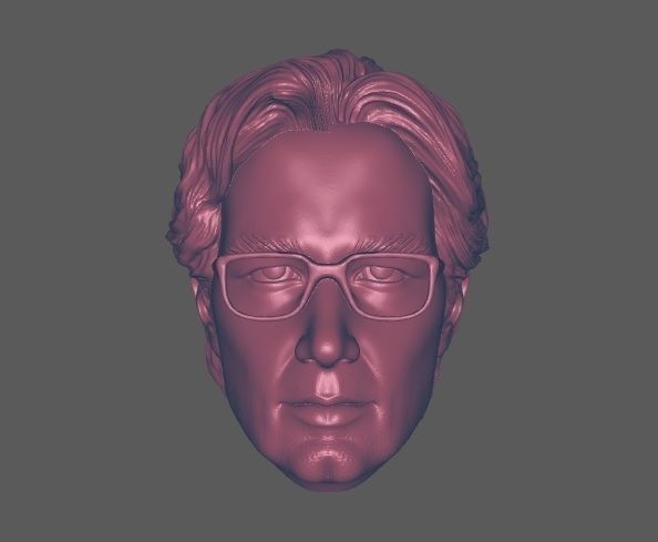 Joost head sculpt  3D print model_1