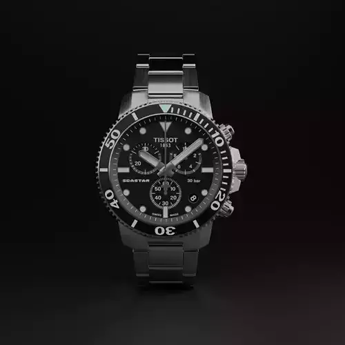 3d watch tissot seastar 1000 chronograph