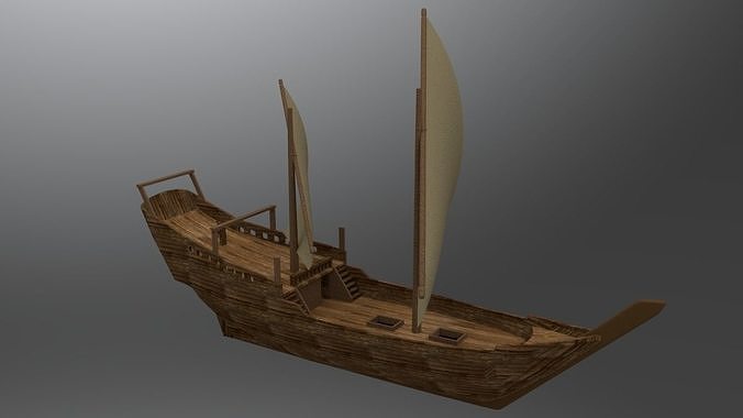 dhow boat 3D model