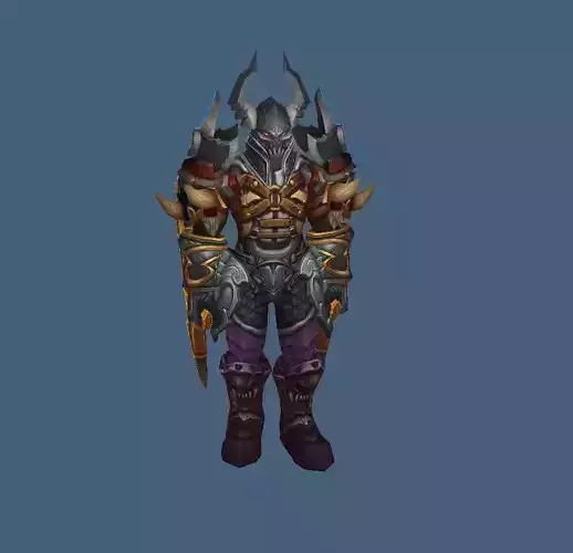 Guerrier character from world of warcraft