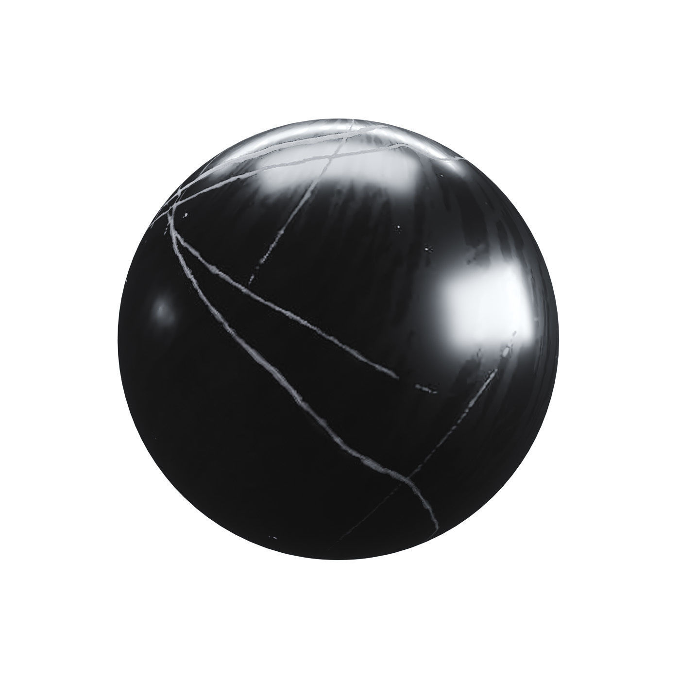 Black Marble Texture PBR Vray Corona 400 x 400 cm Texture_2