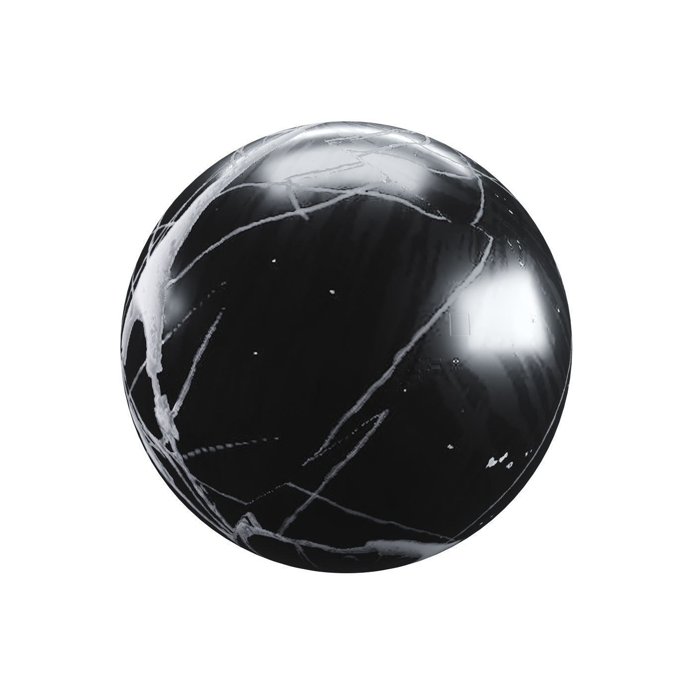 Black Marble Texture PBR Vray Corona 400 x 400 cm Texture_4
