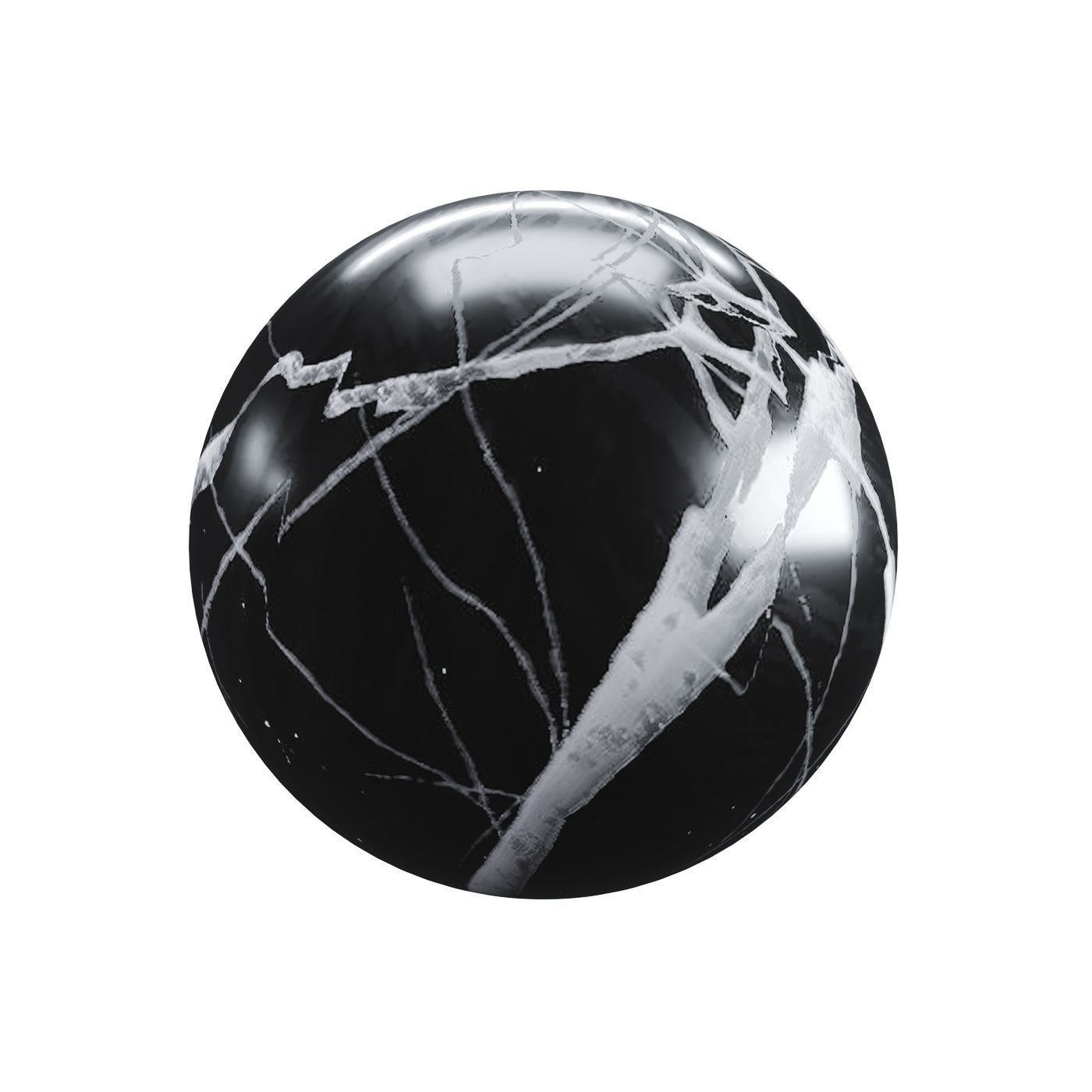 Black Marble Texture PBR Vray Corona 400 x 400 cm Texture_3